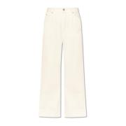 Wijde broek Loewe , Beige , Dames