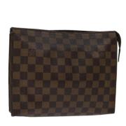 Pre-owned Canvas pouches Louis Vuitton Vintage , Brown , Dames