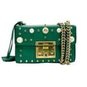 Pre-owned Leather gucci-bags Gucci Vintage , Green , Dames