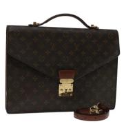 Pre-owned Canvas briefcases Louis Vuitton Vintage , Brown , Dames