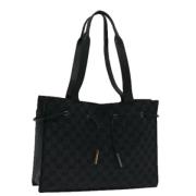 Pre-owned Canvas totes Gucci Vintage , Black , Dames