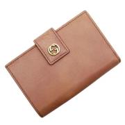 Pre-owned Leather wallets Gucci Vintage , Pink , Dames