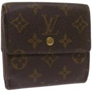 Pre-owned Canvas wallets Louis Vuitton Vintage , Brown , Dames