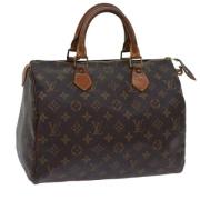 Pre-owned Canvas handbags Louis Vuitton Vintage , Brown , Dames