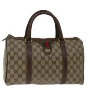 Pre-owned Canvas handbags Gucci Vintage , Beige , Dames