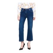 Bootcut Jeans met Medium Taille Silvian Heach , Blue , Dames