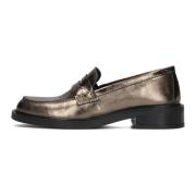 Gouden Loafers met Elegant Design Notre-v , Yellow , Dames