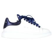 Pre-owned Leather sneakers Alexander McQueen Pre-owned , White , Dames