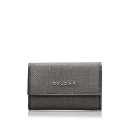 Pre-owned Canvas key-holders Bvlgari Vintage , Gray , Dames