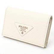 Pre-owned Leather wallets Prada Vintage , Beige , Dames