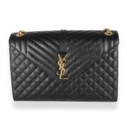 Pre-owned Leather shoulder-bags Yves Saint Laurent Vintage , Black , D...