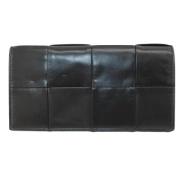 Pre-owned Leather wallets Bottega Veneta Vintage , Black , Dames