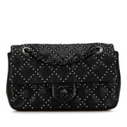 Pre-owned Leather chanel-bags Chanel Vintage , Black , Dames