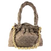 Pre-owned Leather handbags Louis Vuitton Vintage , Beige , Dames