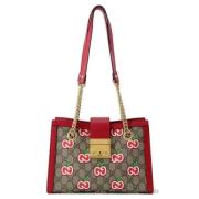 Pre-owned Canvas shoulder-bags Gucci Vintage , Beige , Dames