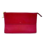 Pre-owned Leather clutches Chloé Pre-owned , Red , Dames