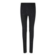 Pailletten wollen leggings Fabiana Filippi , Black , Dames