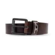 Riem met B-Dave II logo Diesel , Brown , Heren