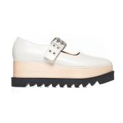 Ivory Mat Mary Janes Schoenen Stella McCartney , Beige , Dames