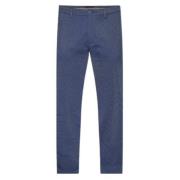 Blauwe Chino Broek Slim Fit Tommy Hilfiger , Blue , Heren