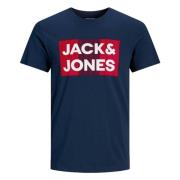 Plus Size Logo T-shirt Jack & Jones , Blue , Heren