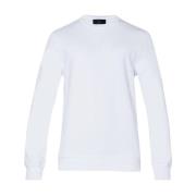 Mannen Crewjeans Sweatshirt met Ronde Hals Liu Jo , White , Heren