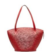 Pre-owned Leather totes Louis Vuitton Vintage , Red , Dames