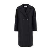 Zwarte Wol D.b. Jas Vrouwen Harris Wharf London , Black , Dames