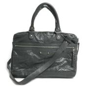 Pre-owned Leather handbags Balenciaga Vintage , Black , Heren