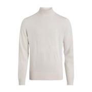 Gestructureerde Turtlenecks Calvin Klein , Beige , Heren