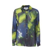 Damesblouse met lange mouwen, synthetisch materiaal Kaos , Multicolor ...