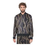 Chain Couture Zip Sweater Versace Jeans Couture , Multicolor , Heren