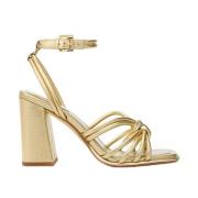 Gouden Sneakers Astra Sandal Bleek Michael Kors , Yellow , Dames