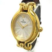 Pre-owned Stainless Steel watches Fendi Vintage , White , Dames