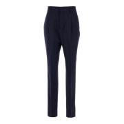 Cigarette Trousers Look Runway Style Ami Paris , Blue , Dames