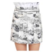 Elegante Witte Charme Zijden Shorts Max Mara , White , Dames