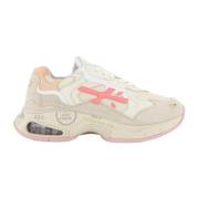 Sharky D Sneaker Beige/Roze Premiata , Beige , Dames