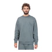 Groene Crewneck Sweater Monogram CK Calvin Klein Jeans , Gray , Heren