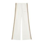 Geborduurde Logo Wijde Pijp Broek Palm Angels , White , Dames