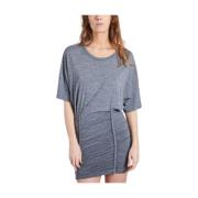 Grijze Jersey Jurk met Ruches IRO , Gray , Dames