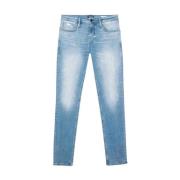 Tapered Jeans met Délavé Effect Antony Morato , Blue , Heren