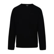 Knitwear A.p.c. , Black , Heren