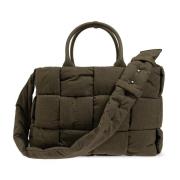 Schoudertas Arco Large Bottega Veneta , Green , Heren