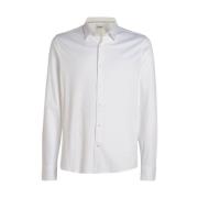 Biologisch Katoenen Jersey Overhemd Calvin Klein , White , Heren