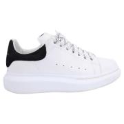 Pre-owned Leather sneakers Alexander McQueen Pre-owned , White , Dames