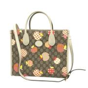 Pre-owned Canvas gucci-bags Gucci Vintage , Beige , Dames