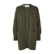 Lulu LS Knit Lange Cardigan Selected Femme , Green , Dames