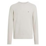 Biologische Wafelstructuur Sweater Calvin Klein , Beige , Heren