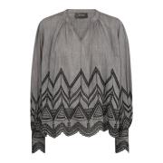 Geborduurde Blouse Rain Drum MOS Mosh , Gray , Dames