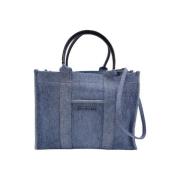 Pre-owned Cotton totes Balenciaga Vintage , Blue , Dames